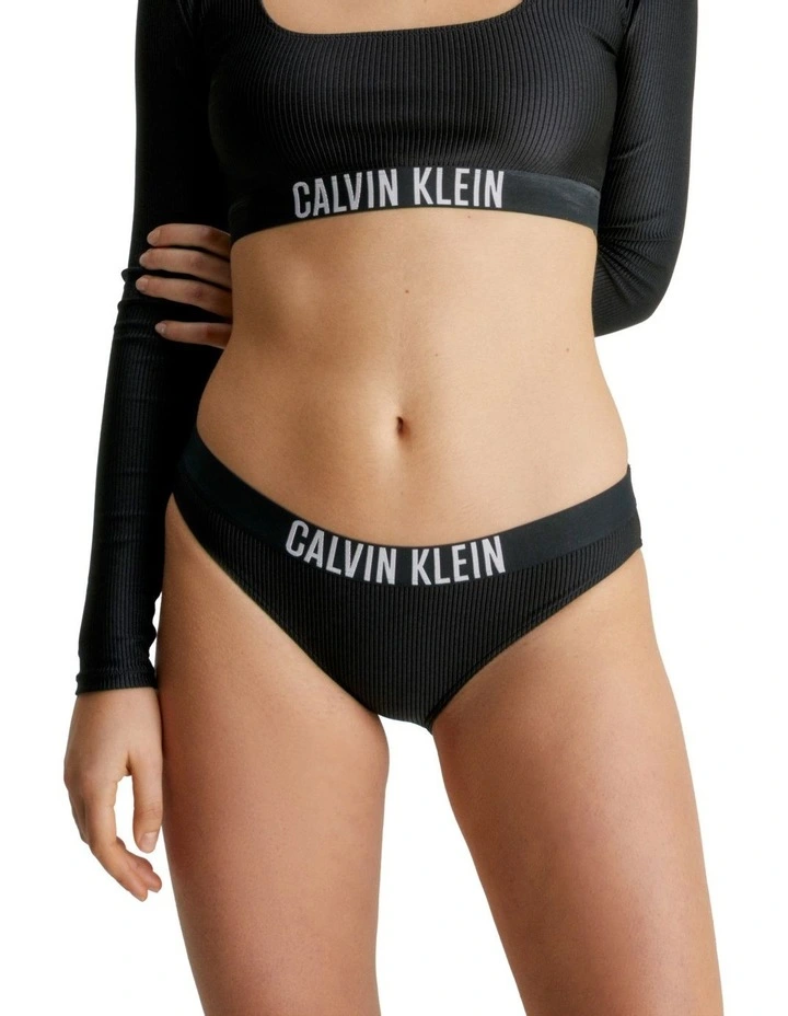 Intense Power Rib Classic Bikini in Pvh Black