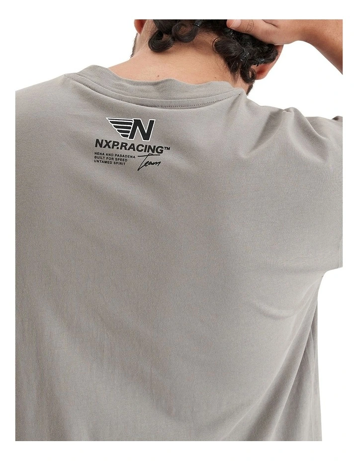 Untamed Heavy Oversized T-shirt in Moon Mist