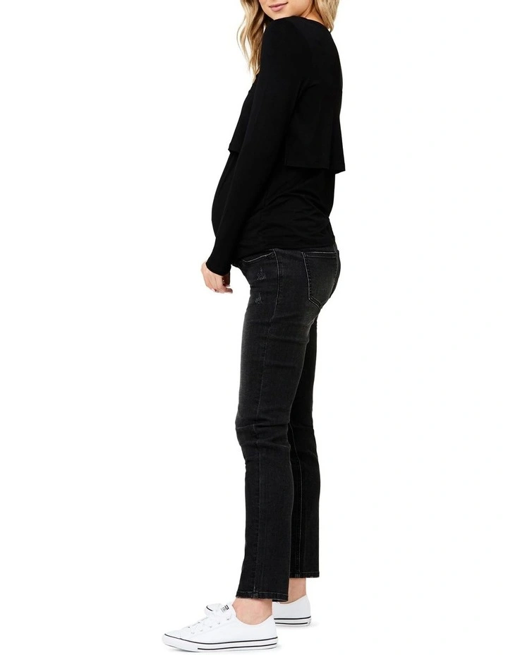 Jules Nursing Top in Black