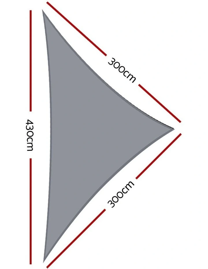 Sun Shade Sail Cloth Right Rectangle 3x3x4.3m