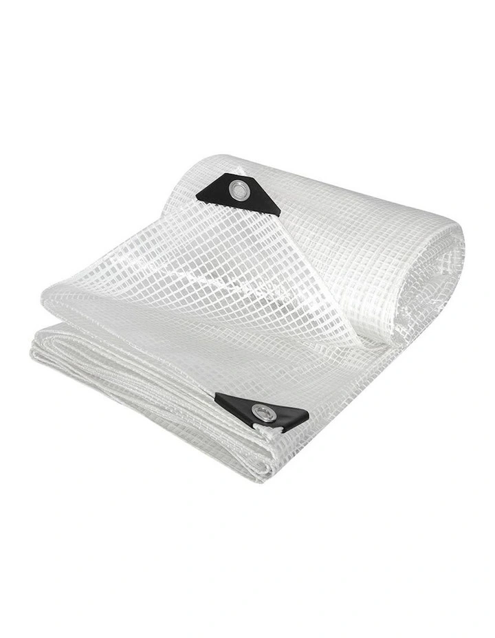Heavy Duty Tent Waterproof Cover 3.65mx6.1m in Clear