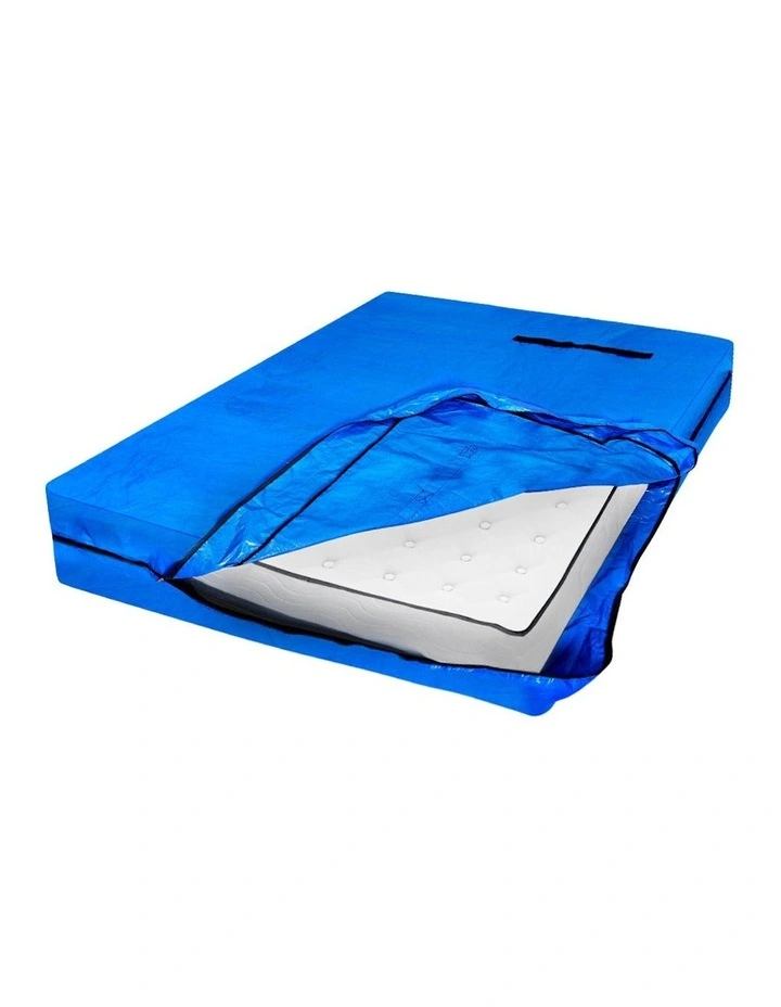 Double Mattress Bag Protector Plastic in Blue
