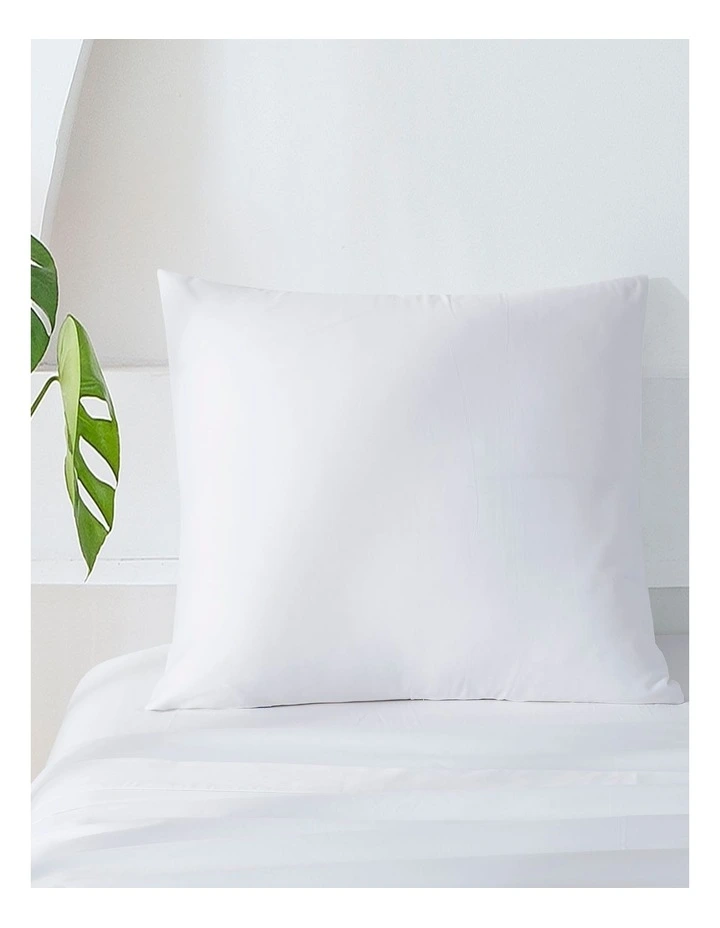 500TC Cotton Sateen Euro Pillowcase in White