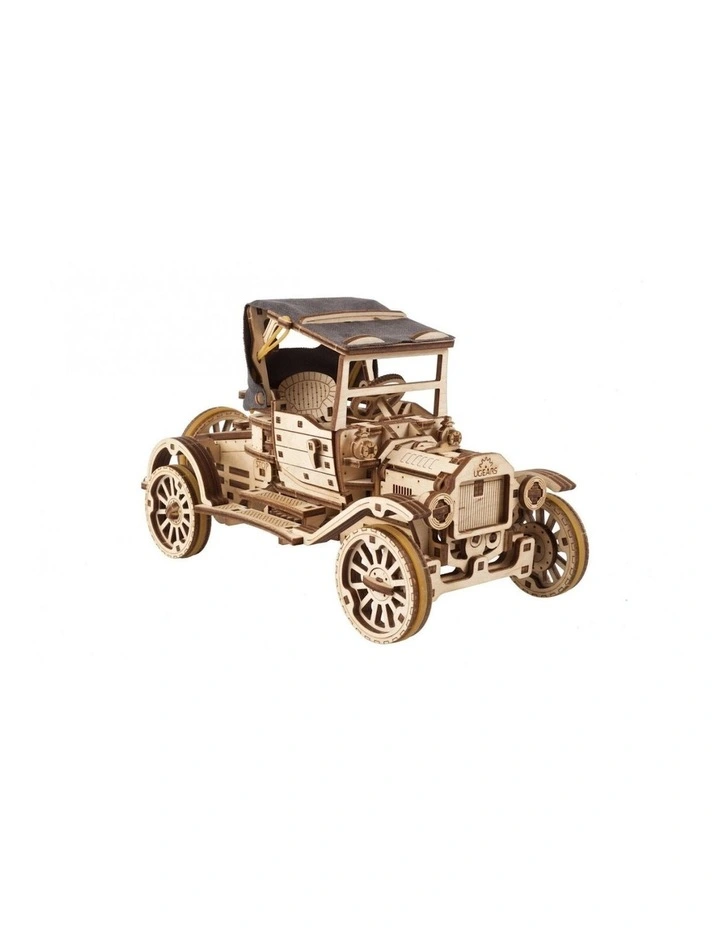 Mechanical Retro Car UGR-T 337 Piece Wooden 3D Puzzle Set (14 Years)