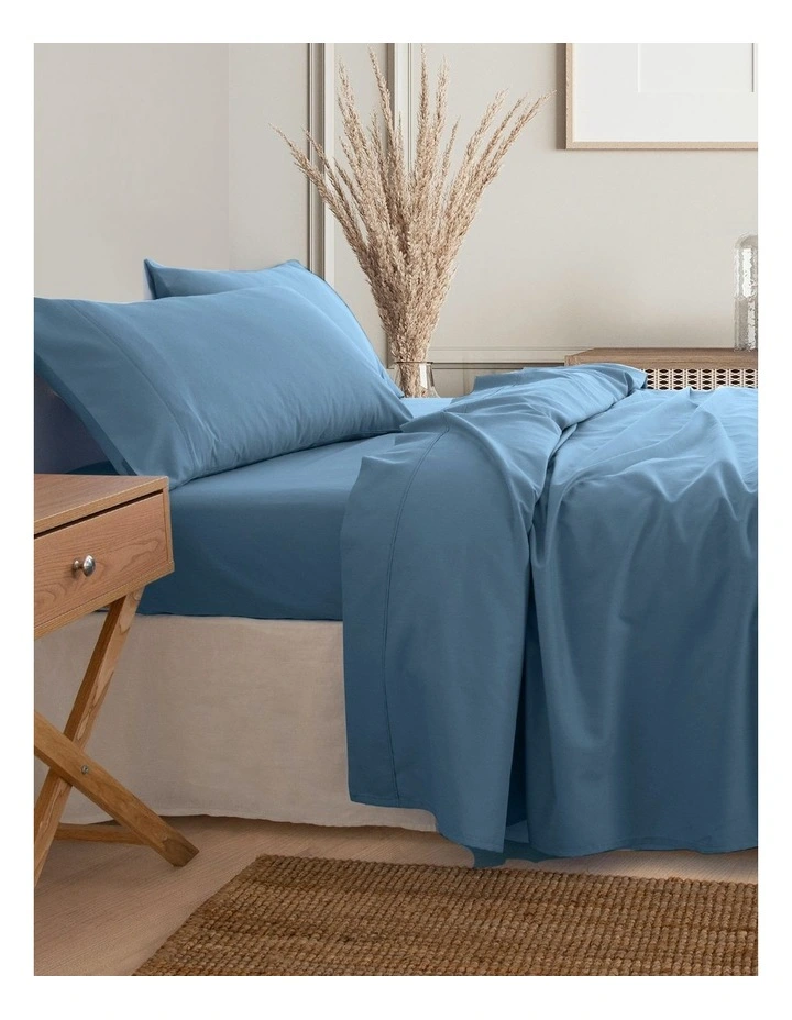 3000TC Bamboo Cooling Queen Sheet Set in Denim