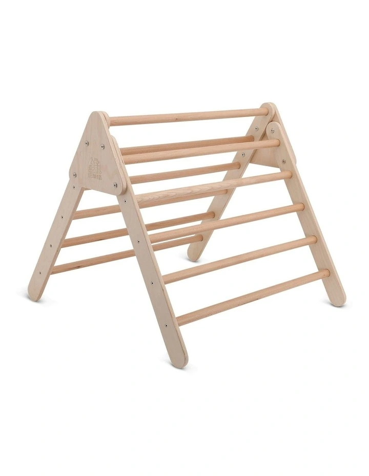 Pikler Climbing Frame Package with Slide & Triangle in Brown