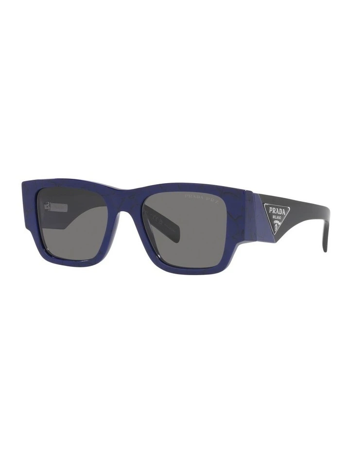0PR 10ZS Polarised Sunglasses in Baltic Marble