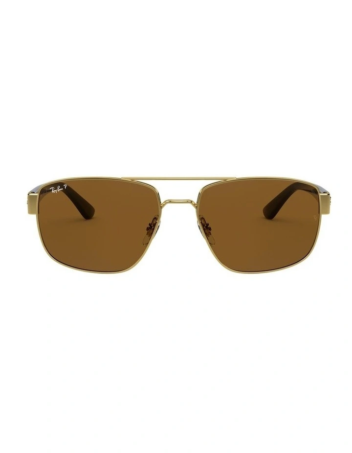 RB3663 Gold Polarised Sunglasses