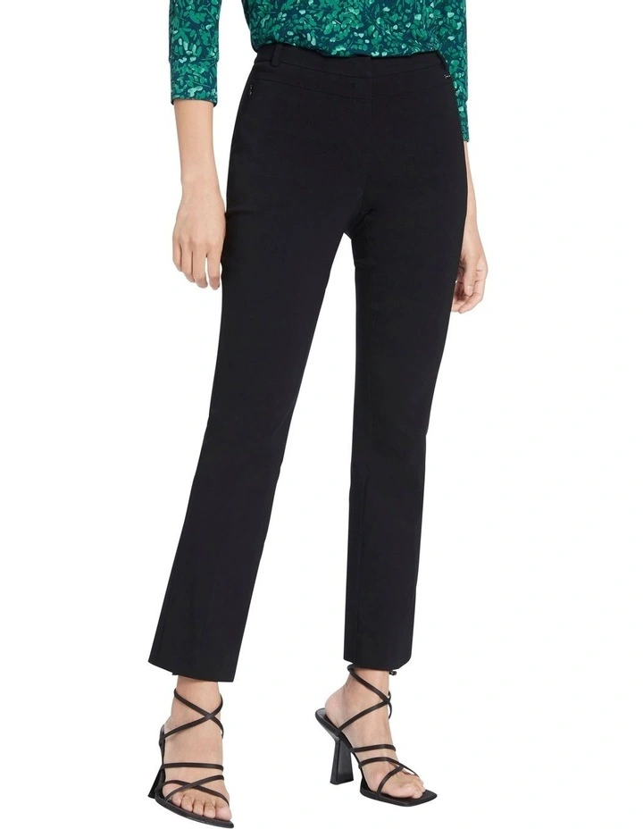 Bengaline 7/8Th Straight Leg Pant Black