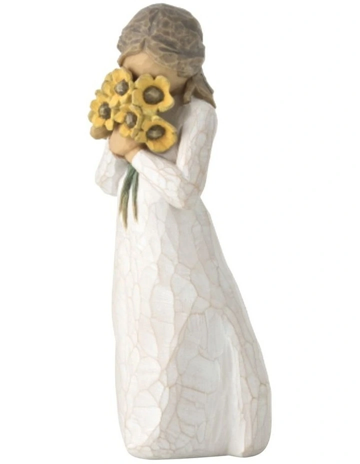 Warm Embrace Sculpted Figure in White