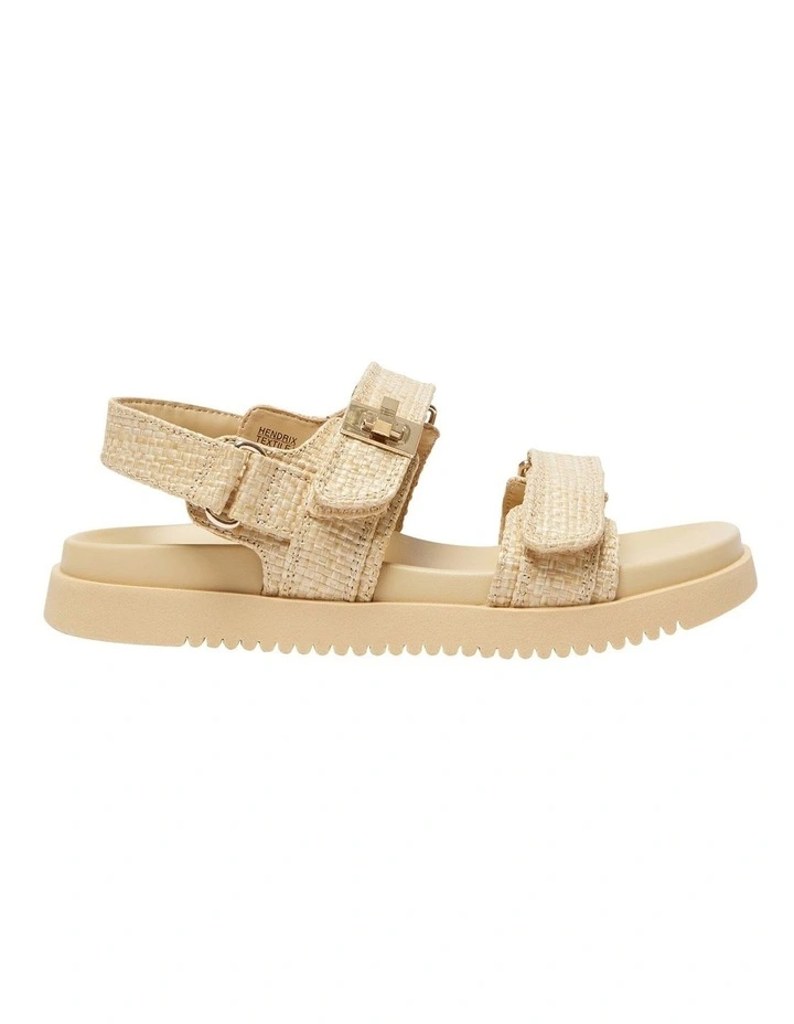 Hendrix Sandals in Natural Raffia