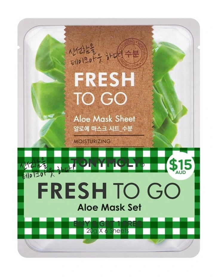 Fresh To Go Aloe 5+1 Free Mask Set