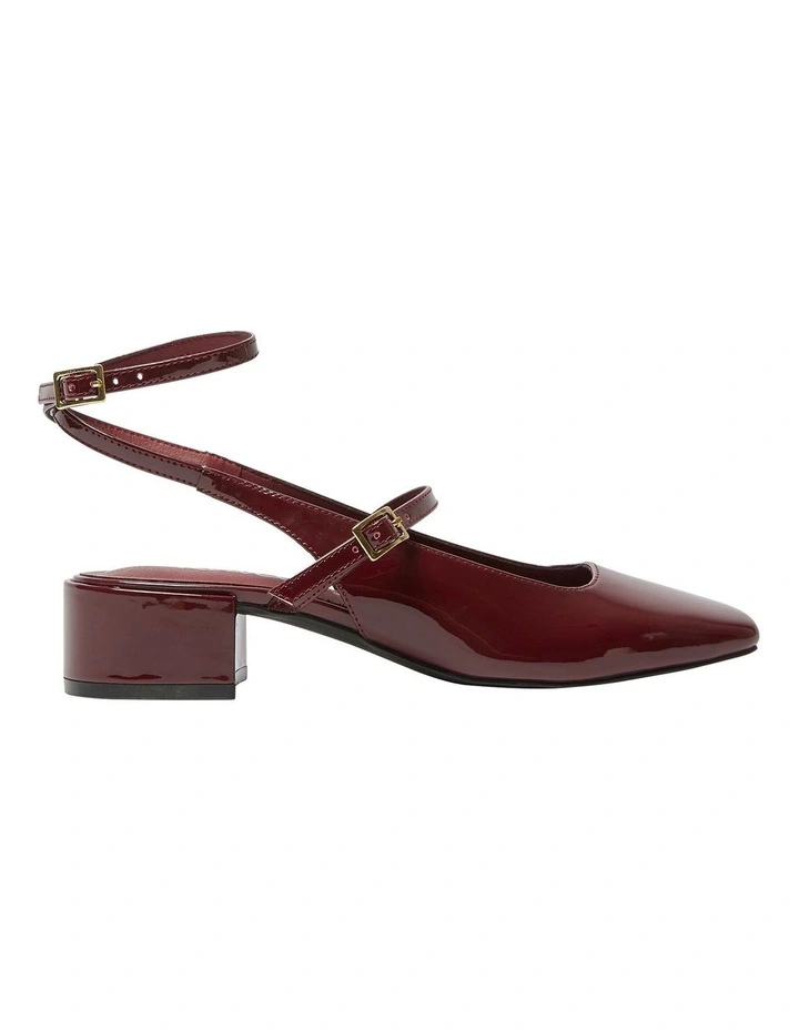 Melody Heeled Shoes in Cherry Patent