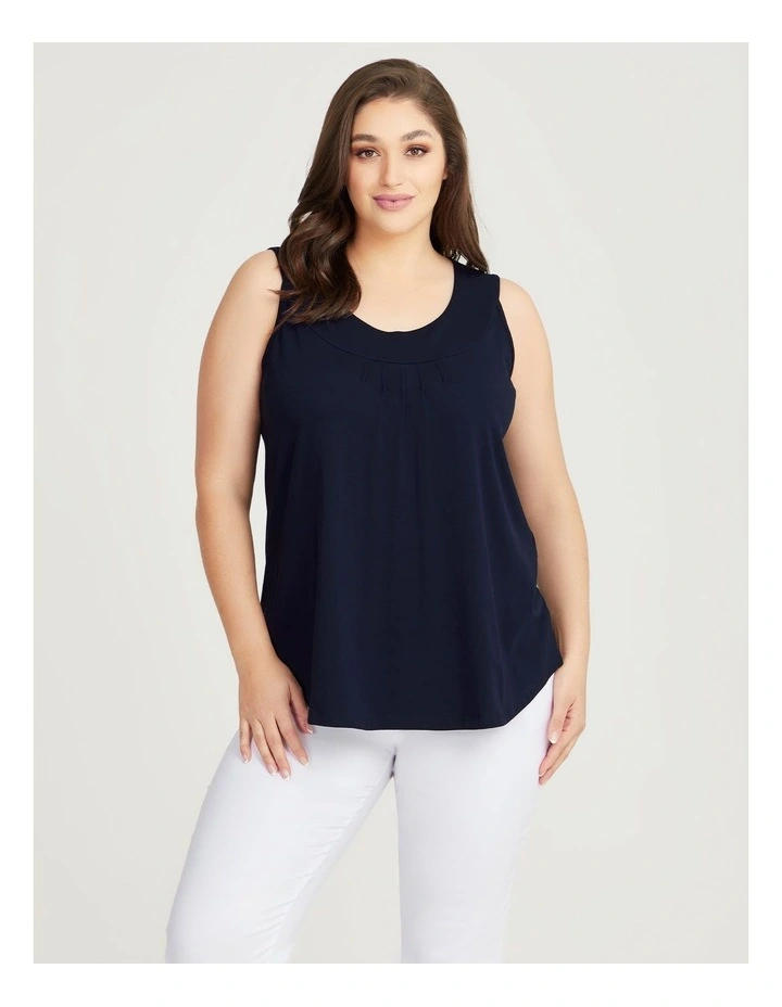 Australian Cotton Element Top in Dark Indigo