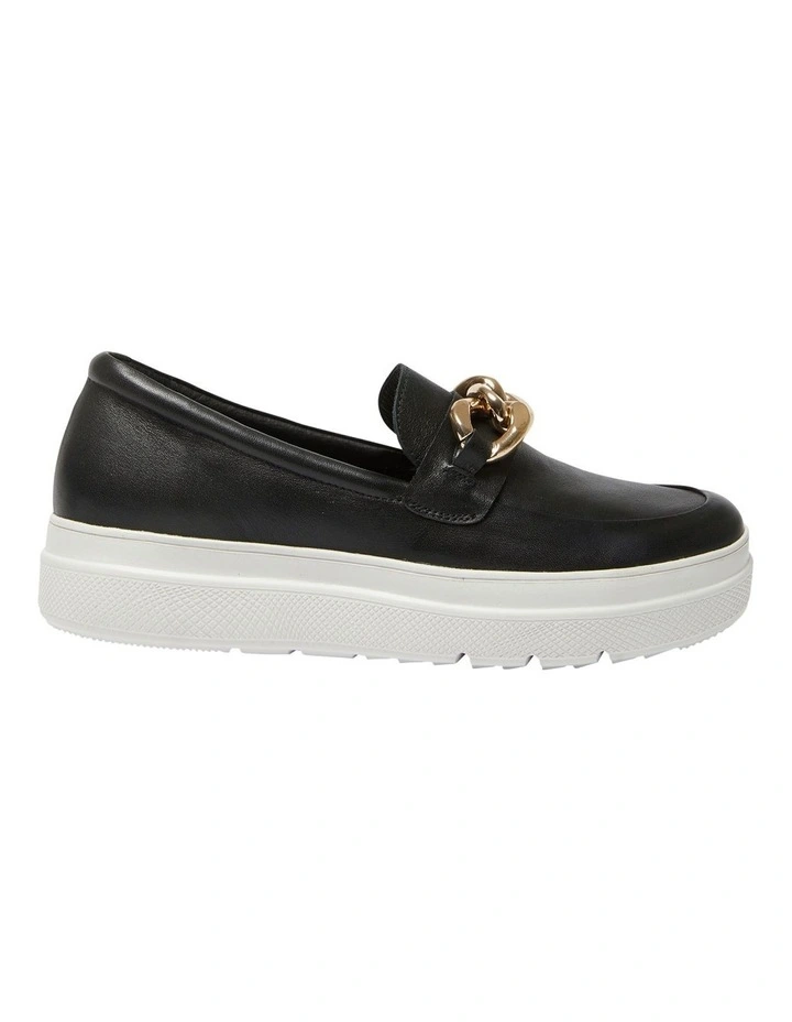 Bates Sneaker in Black Leather
