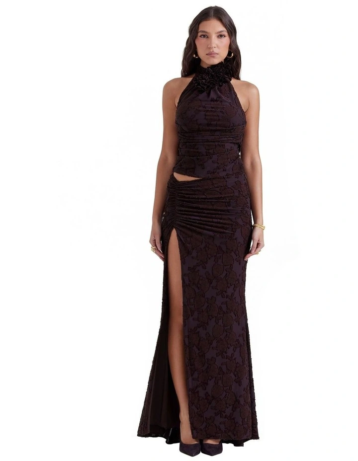 Adrielle Midi Skirt in Cocoa