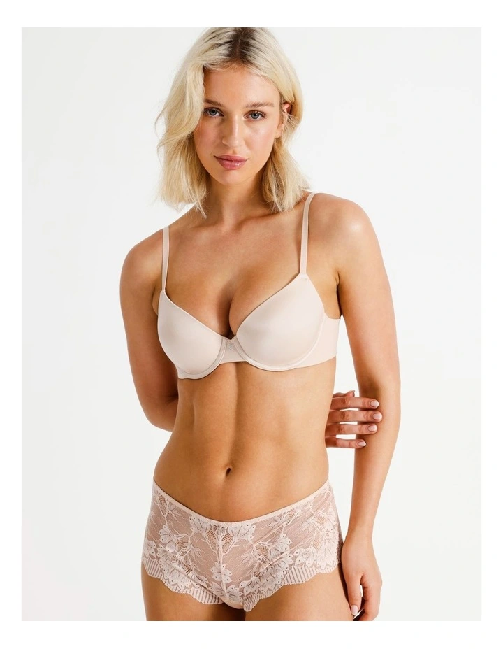 Pure Comfort Demi Cup Bra in Beige