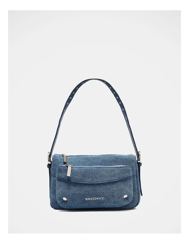 The Jacques Denim Shoulder Bag in Blue