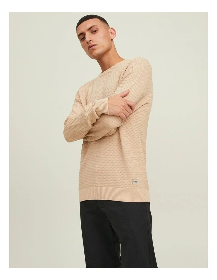 Atlas Crew Neck Knit in Oatmeal