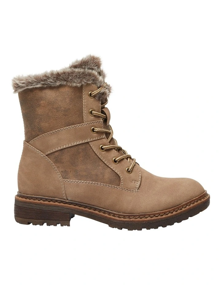 Bailey Boots in Taupe Micro