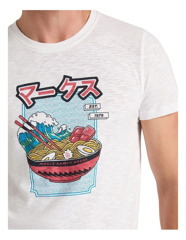 Ramen Love With You Tee in White
