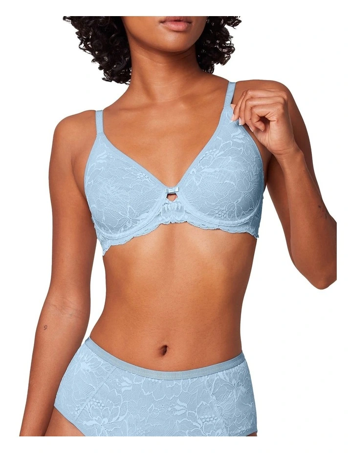Amourette Charm T Wired Bra in Blue