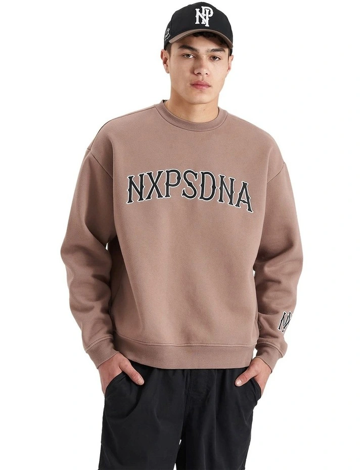 Vault Heavy Box Fit Sweater in Brown
