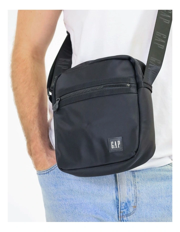 Nylon Classic Cross-Body Bag in Black