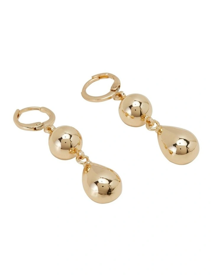 Maria Drop Earring in Light Gold