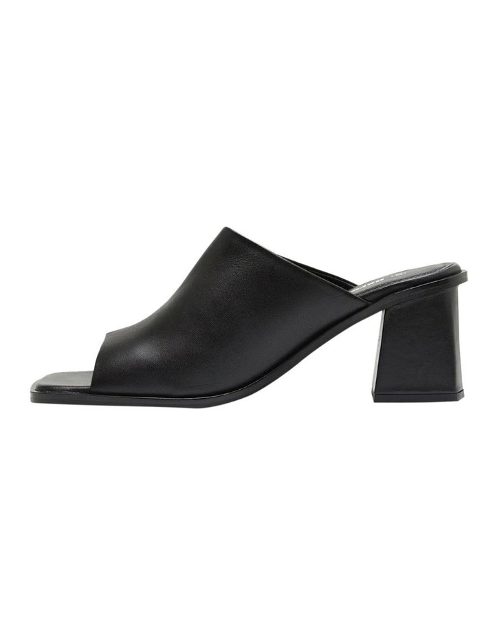 Alana Peep Toe Mule in Black