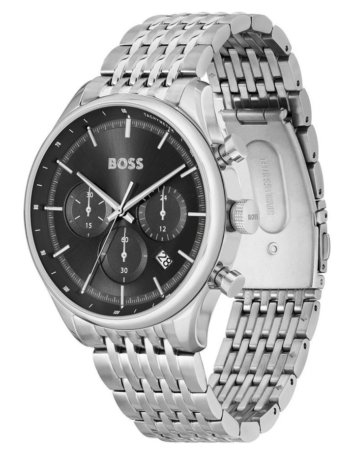 Gregor Stainless Steel Watch in Black