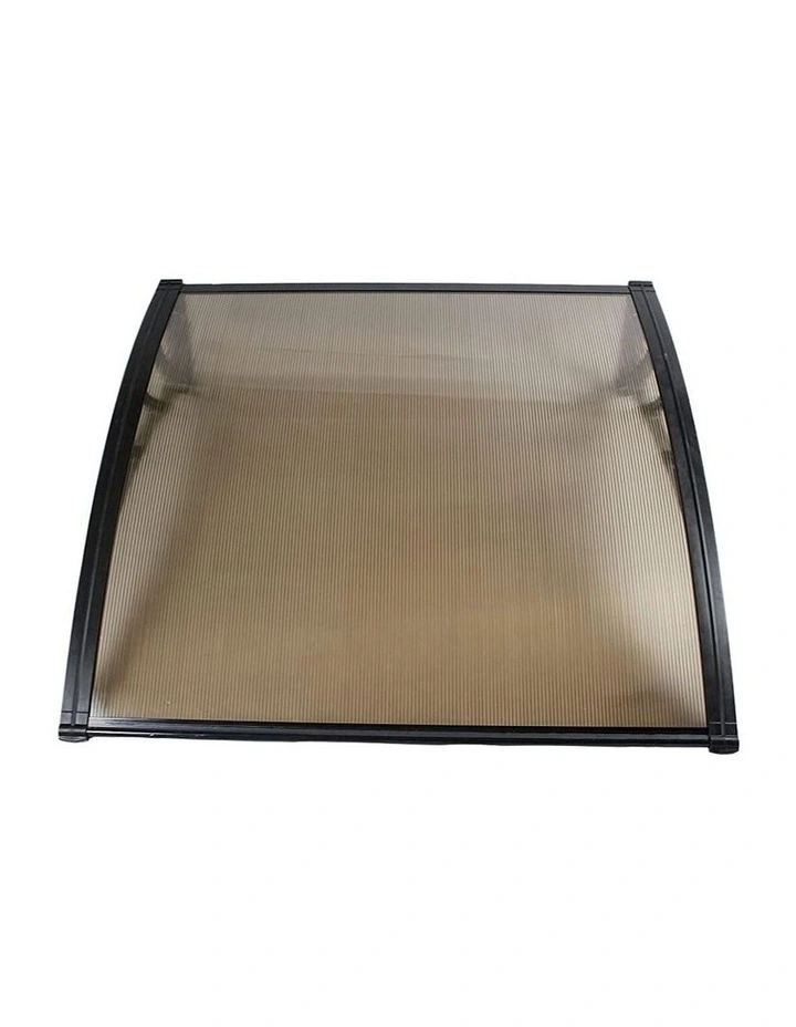 Window Door Awning Outdoor UV And Rain Cover 1m x 1.2m in Brown