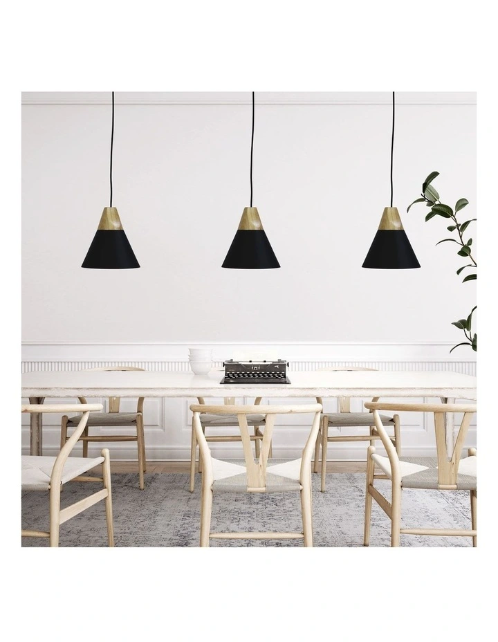 Trigo Pendant Light Black