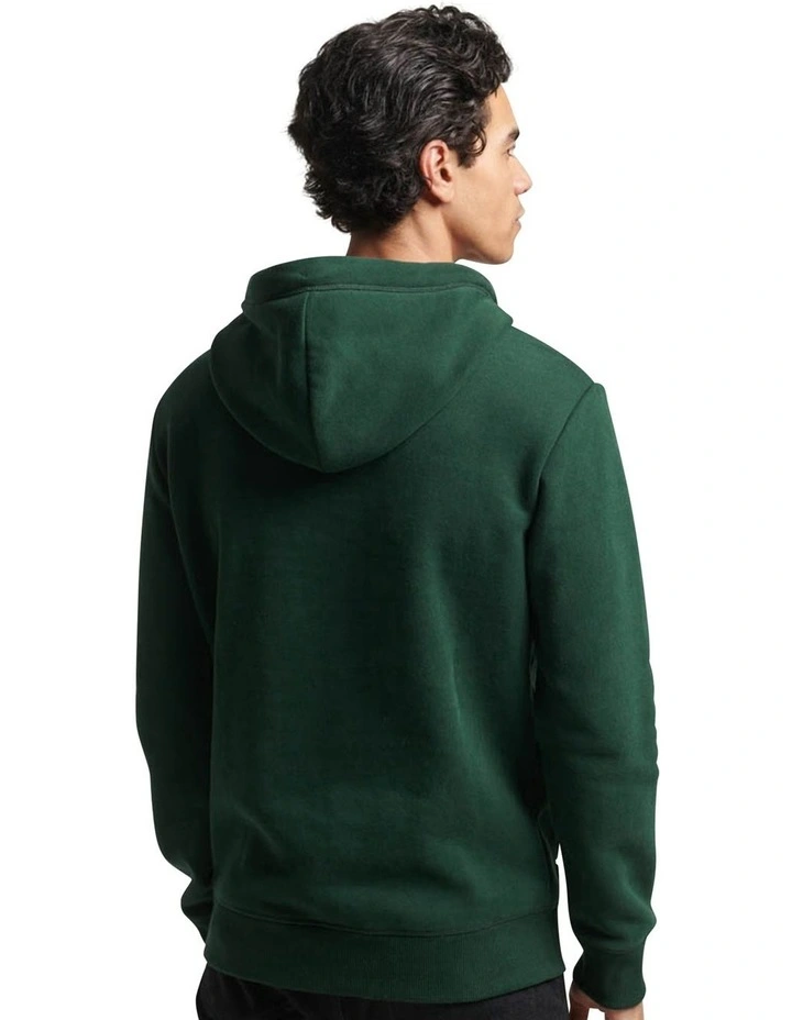 Essential Logo Hoodie in Forest Green