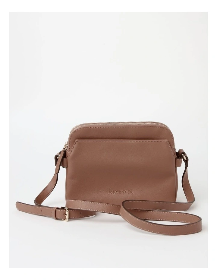 Maldives Tan Multi Gusset Crossbody Bag