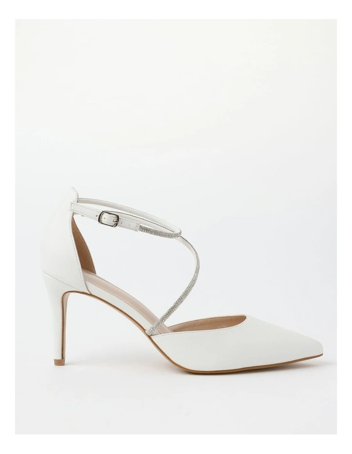 Noelle Heeled Shoe in White