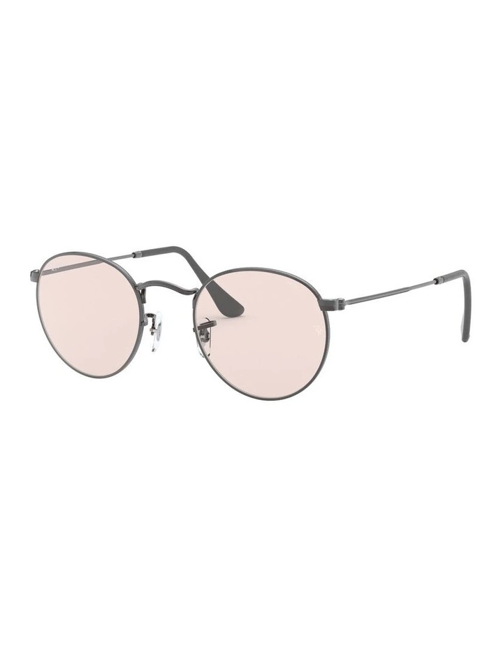 Round Solid Evolve Grey RB3447 Sunglasses