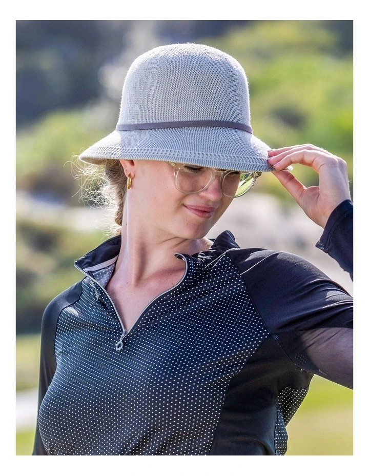Lydia Cloche Hat in Light Grey