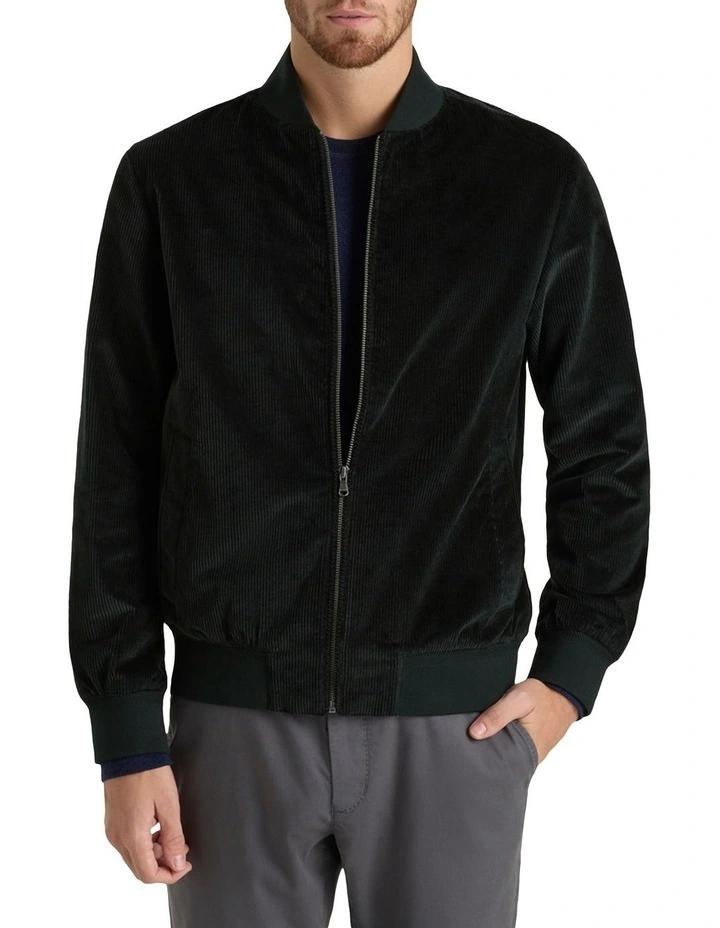 Messner Cord Jacket in Dark Green