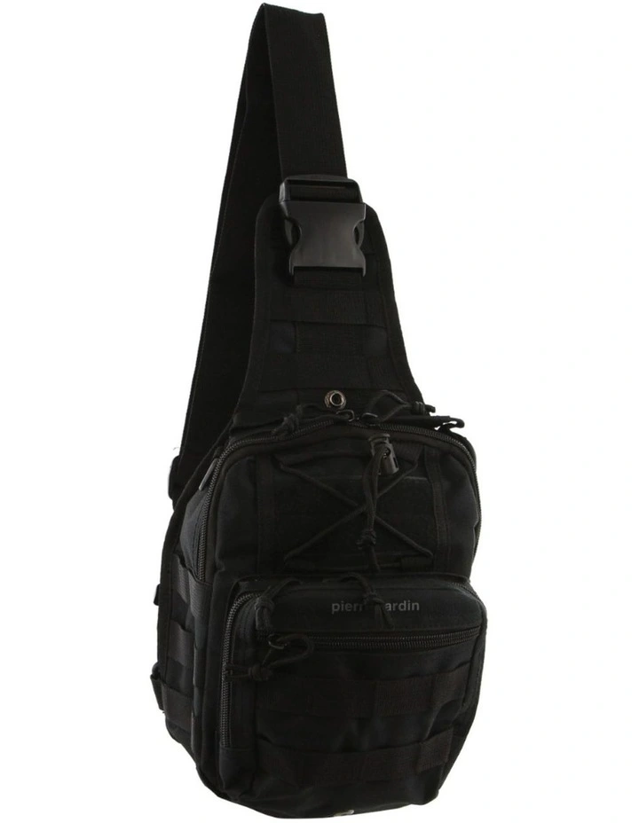 Cross-Body Sling Tactical Rucksack Shoulder Bag in Black