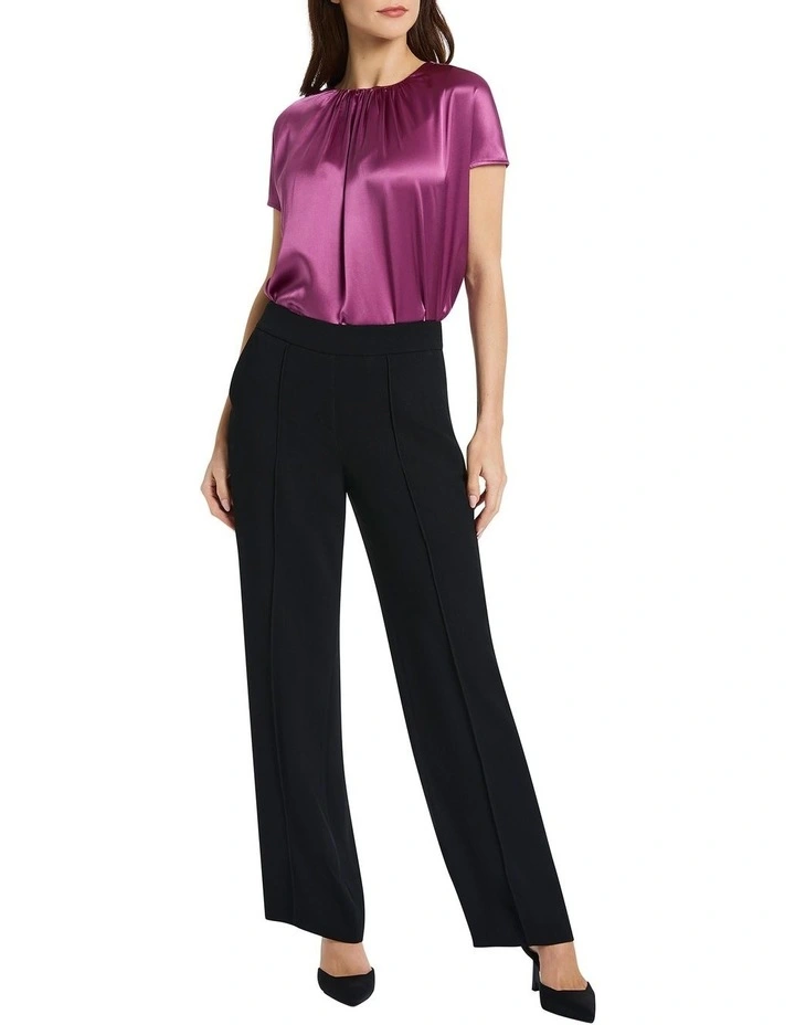 Nauru Silk Mix Tee in Dusk Purple
