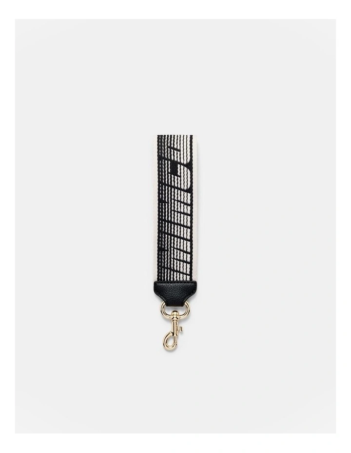 Go Fast Webbing Wrist Strap in Black White
