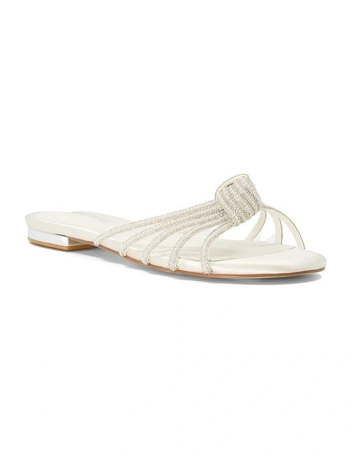 Newlie Bridal Sandal in Ivory