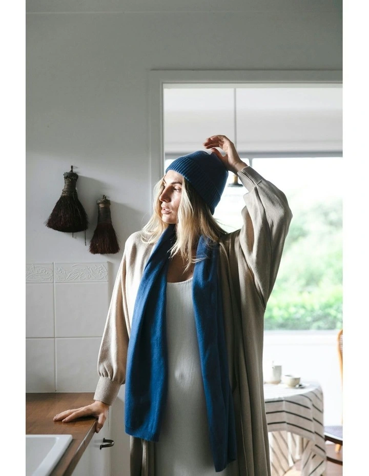 Meja Everyday Cashmere Scarf in Indigo