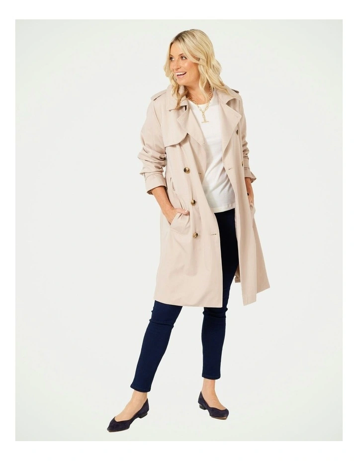 Brigitte Trench Coat in Sand