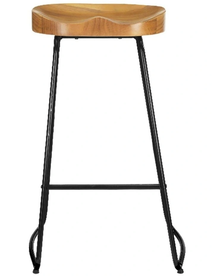 Wooden Bar Stools x4 in Natural