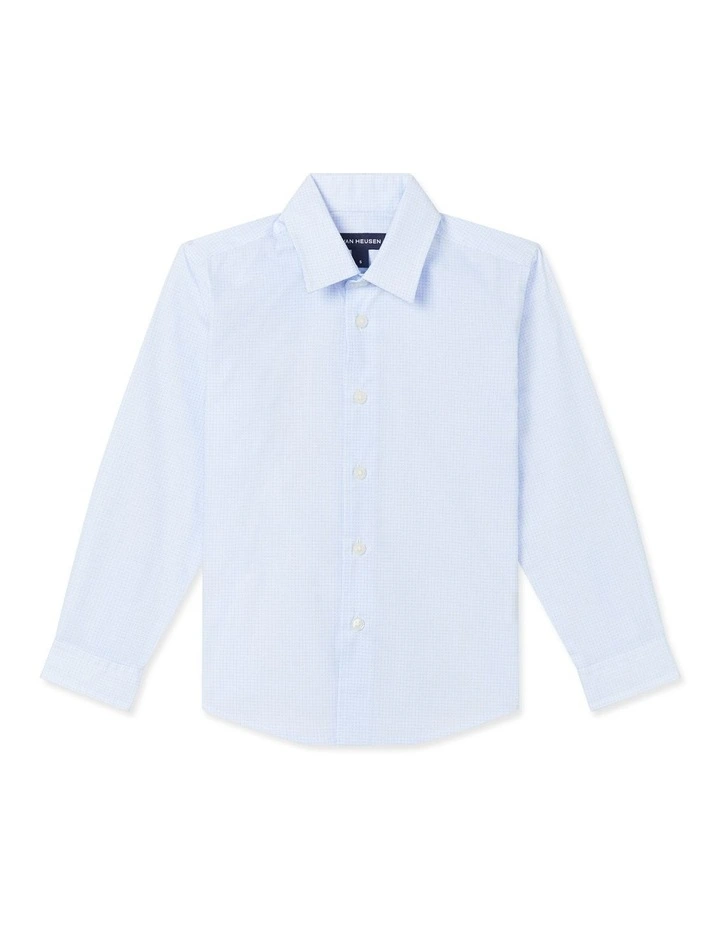 Printed Fit Shirt in Sky Blue