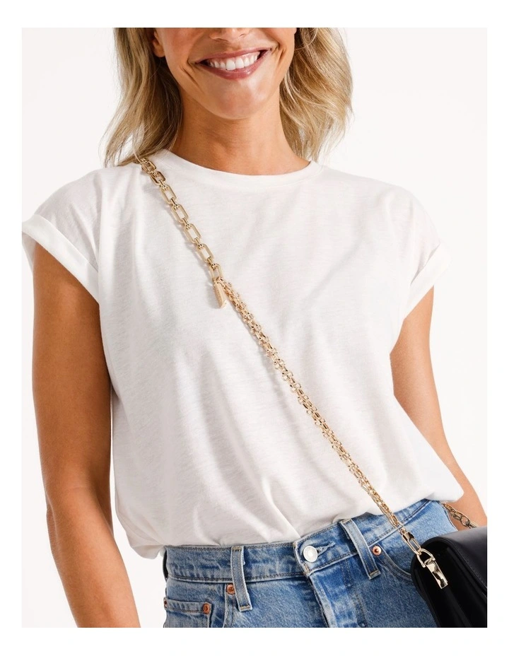 Cali Chain Bag Strap in Gold