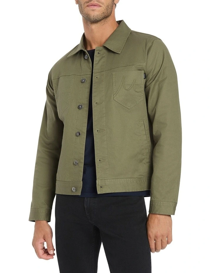 Axel Trucker Jacket in Sea Spray