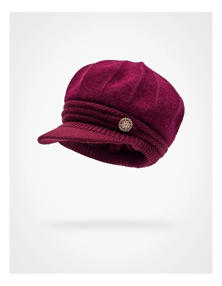 New Jewel Winter Cap in Red